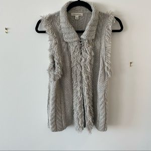 Banana Republic Wool Fringe Vest